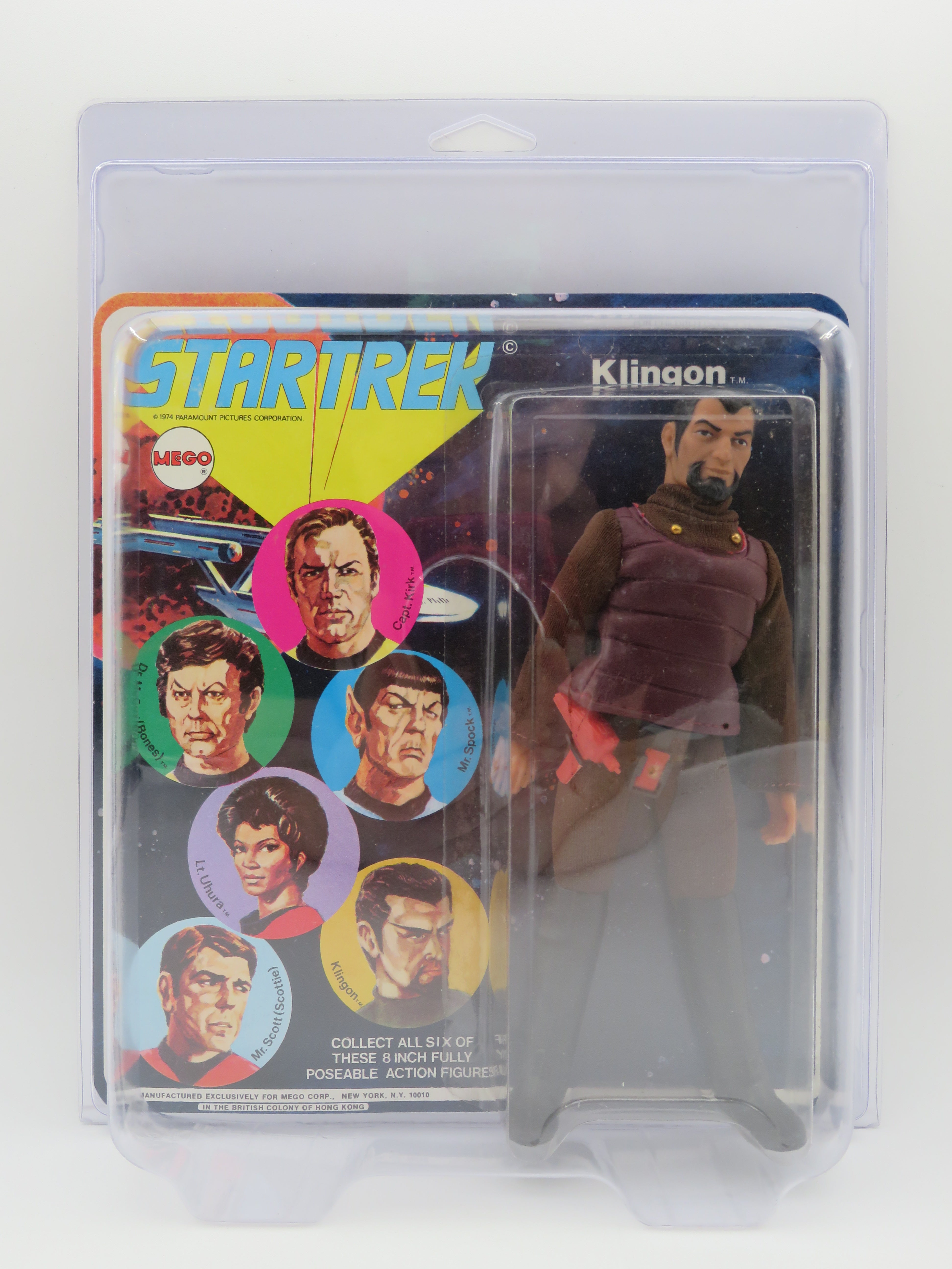 STAR TREK Klingon 8" Action Figure - Mego Corp. (1974) Series 1 Vintage Toy